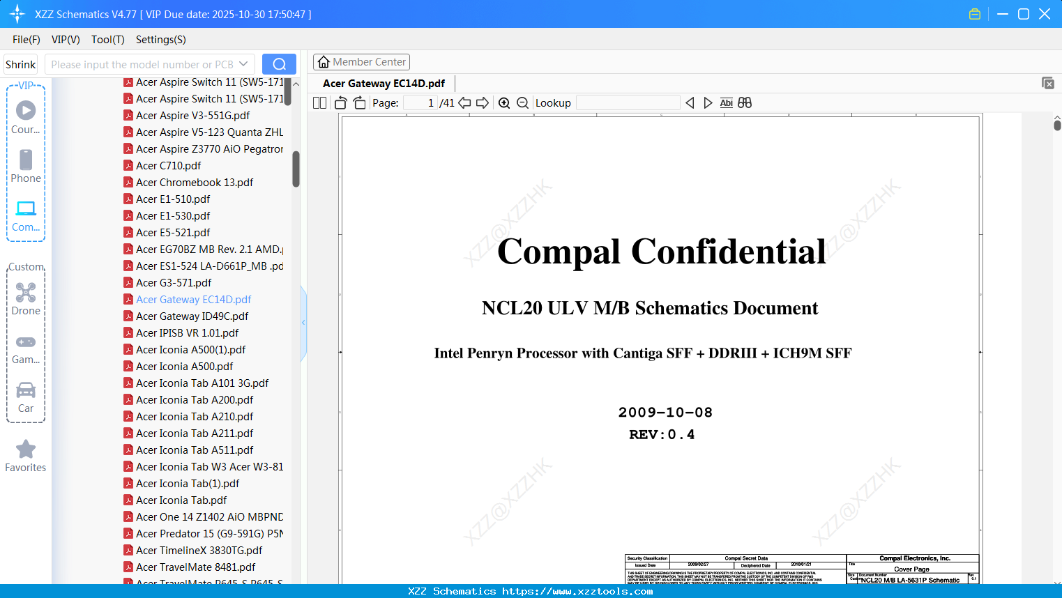 Laptop Acer Gateway EC14D